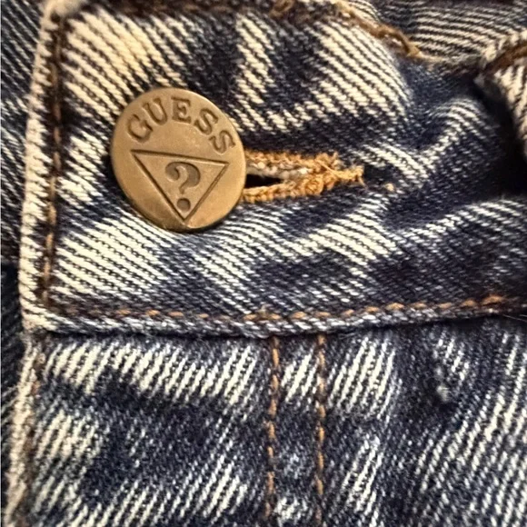 Vintage Guess Jeans USA Georges Marciano High Rise Mom Jeans 27 Waist Acid Wash - Picture 10 of 11